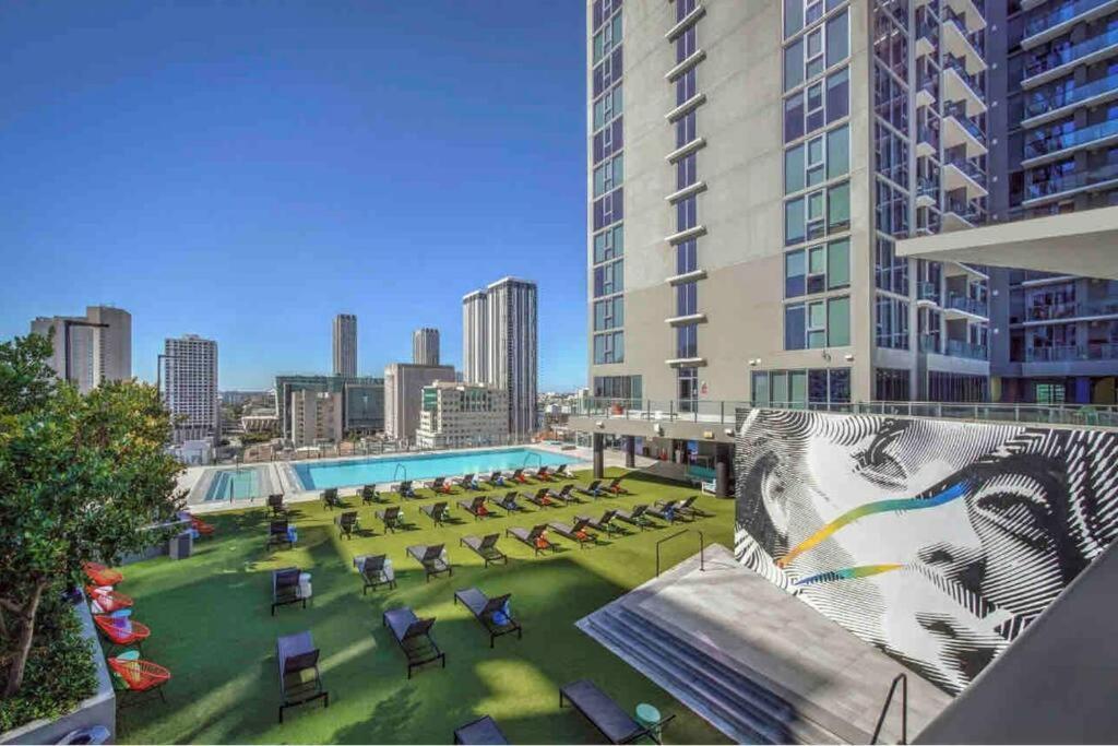 Vibrant Studio Downtown Miami Apartment Exterior foto